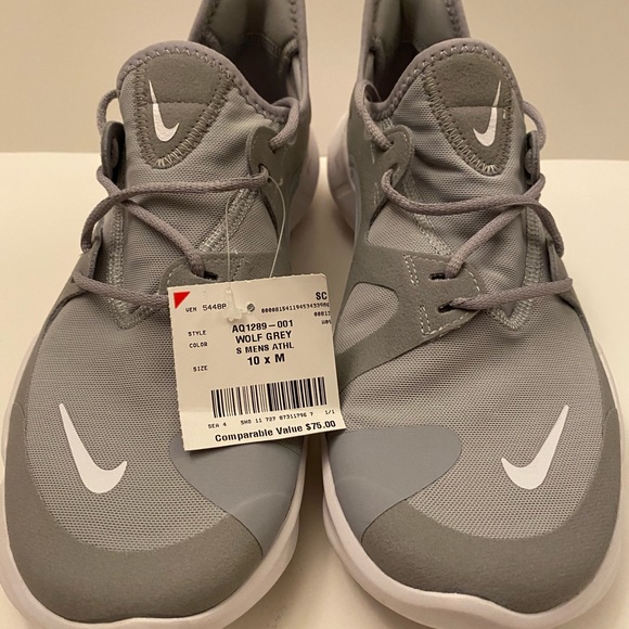 Nike Free RN 5.0 Mens size 10 Wolf Grey and White - Picture 7 of 7